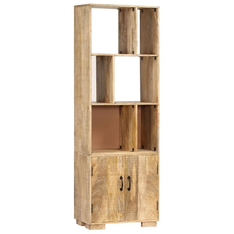 Helloshop26 - Étagère armoire meuble design bibliothèque 180 cm bois de manguier solide 2702067/2 - 3001567889685_0