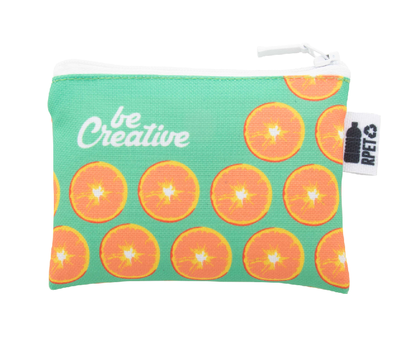 Porte-monnaie zippé sur-mesure en RPET - Polyester 600D - Impression sublimation - Minimum 50 pcs_0
