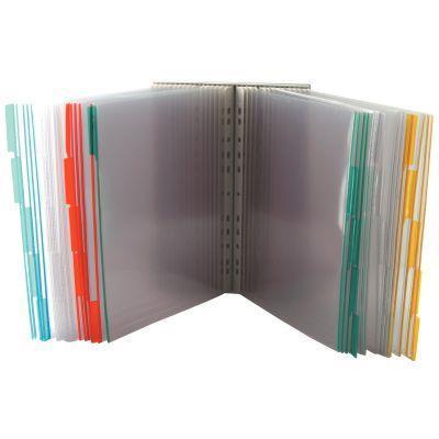 Pupitre de table Vario 30 pochettes - DURABLE - format A4 avec socle incliné en métal gris et pochettes antireflet_0