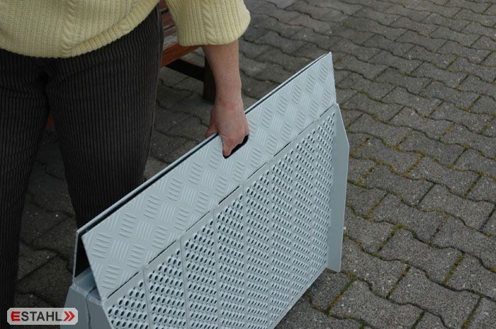 Rampe pliante en aluminium pour fauteuil roulant - Modèles PFS 750F à PFS 3000F - Charge maxi 350 kg_0