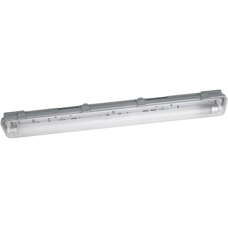 Réglette étanche LED intégrée Diall Neche gris 22W 60 cm