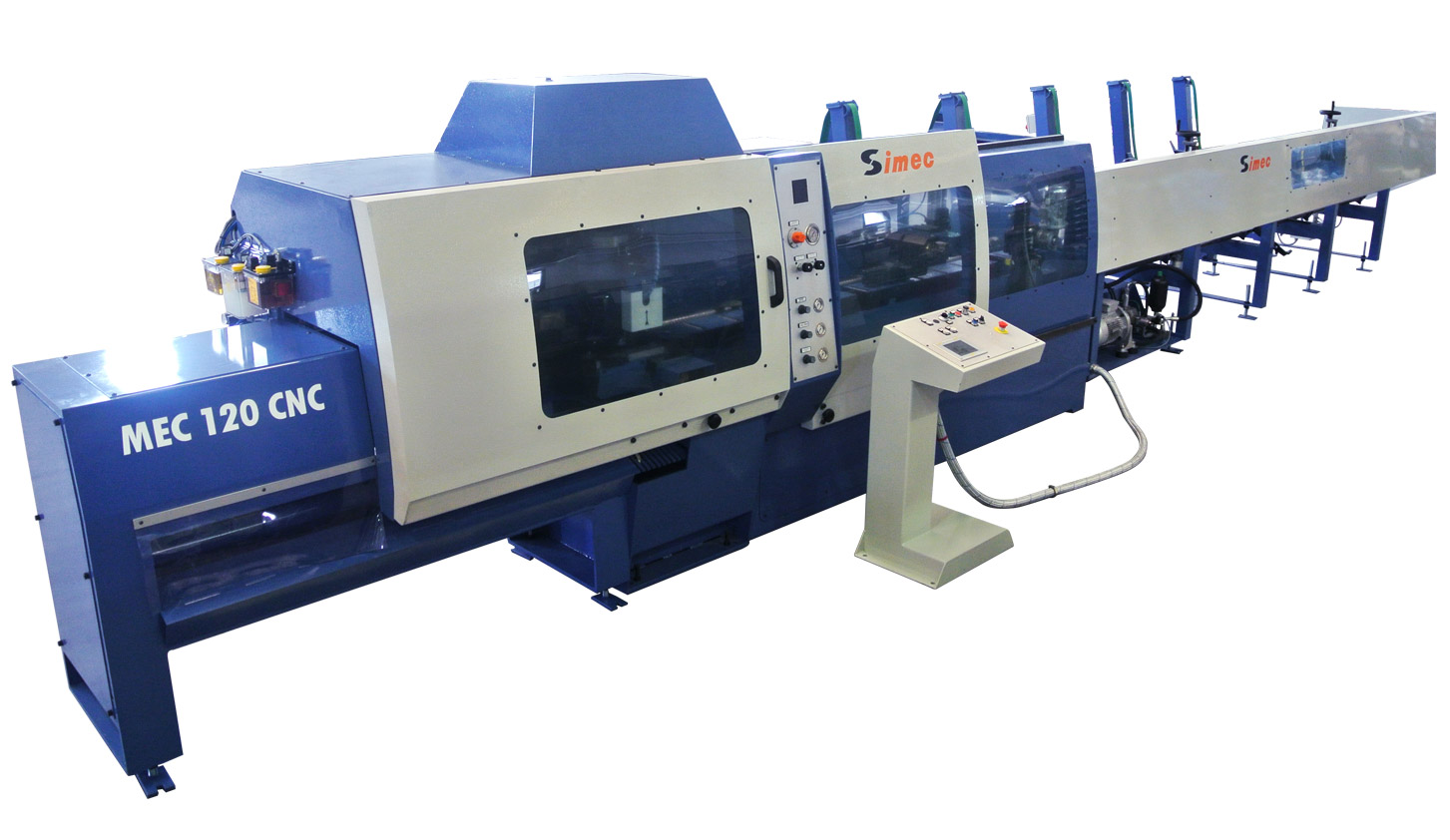 Scie automatique - MEC 120 CNC - Coupe droite/inclinée Ø10mm à Ø100mm - Alimentation CN 2000mm - Lames HSS - Électronique Siemens_0