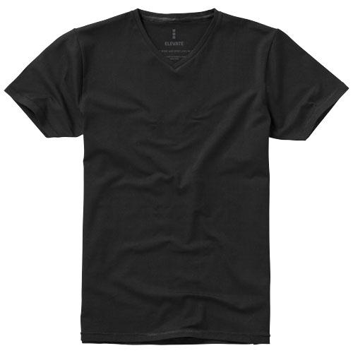 T-shirt bio manches courtes pour homme Kawartha - col V en coton biologique ringspun et élasthanne - 200 g/m²_0
