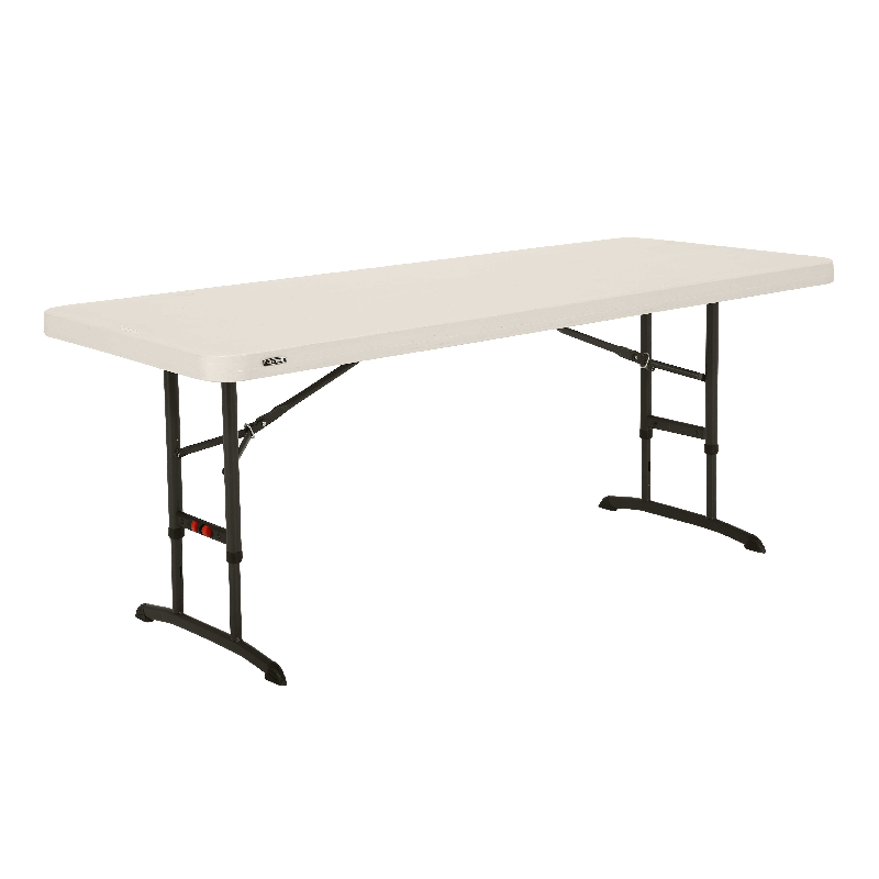 Table pliante ajustable rectangulaire 183cm / 8 personnes_0
