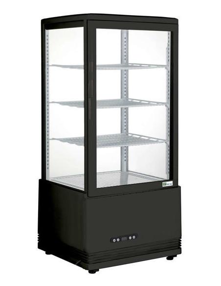 Vitrine de comptoir réfrigérée à poser - 78 litres - 4 faces vitrées - RT-78LB-3_0