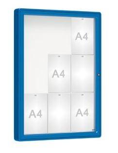 Vitrine extérieure coins arrondis - simple ou double face - 9 à 30 A4 - Plexi chocs ou Verre sécurisé_0