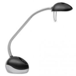 ALBA LAMPE HALOX NOIR EN MÉTAL ET PLASTIQUE ABS BICOLORE DIM. : BASE 10 X 16 CM HAUTEUR 54CM.