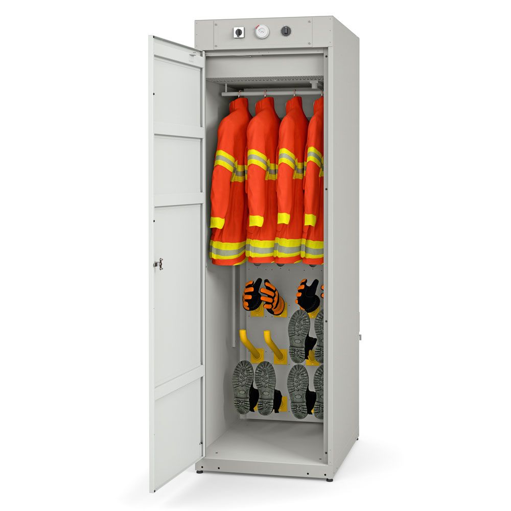 Armoire de séchage par condensation - 4 équipements complets de travail - Vestiaire chauffé avec minuterie et lampe à ozone_0