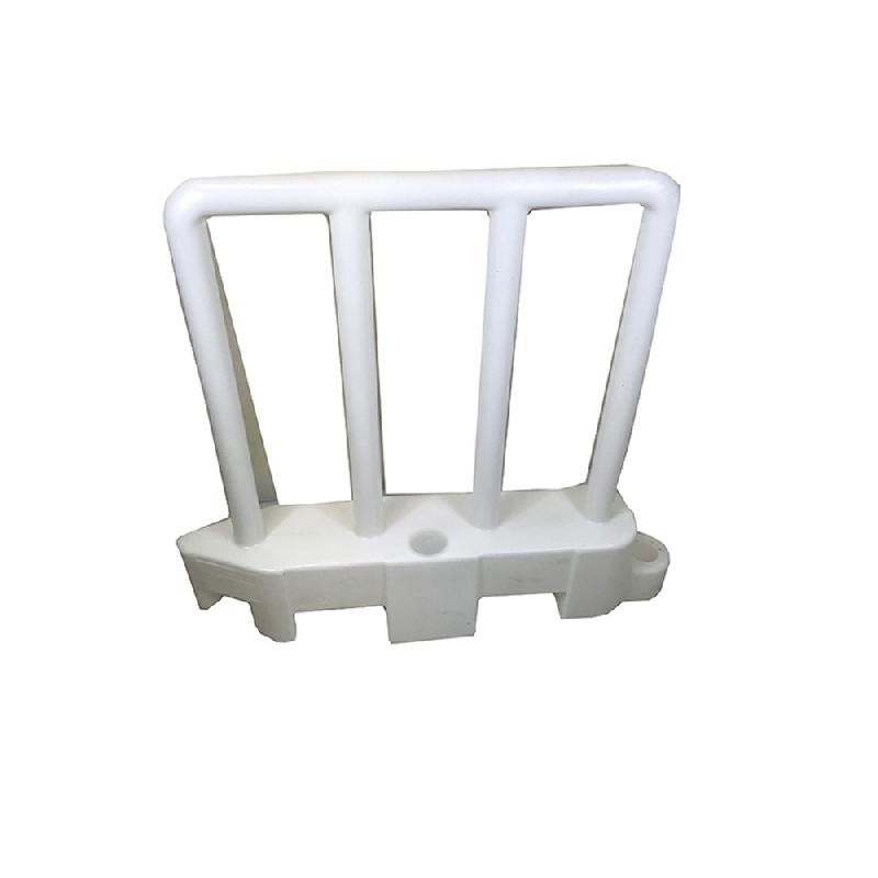 Barrière de sécurité amovible blanche - lot de 15 - PLAST'UP ROTOMOULAGE - recyclable et résistante_0