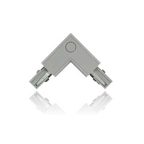 Connecteur triphasé coude L noir - circuit extérieur 230V - Accessoires pour spot LED_0