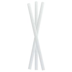ECOLOMIQUE - 500 Pcs - Chalumeau papier blanc pour smoothie - Diam: 0,8 cm, Long: 19,7 cm - ECO210CHP8WH - blanc papier ECO210CHP8WH_0