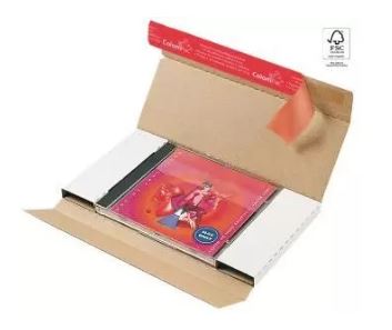 Emballage d'expédition pour boîtier CD en carton ondulé CP042_0