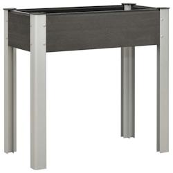 Helloshop26 - Jardinière lit surélevé plantes fleurs jardin 75 x 40 x 75 cm WPC gris 02_0001073 - 3000074271532_0