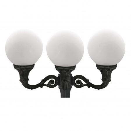 Luminaire pour mât Indura Globo - IP65 - 3 x E27 - Noir - Diamètre 400 mm - Résistant à la salinité_0