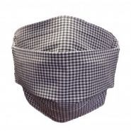 Mask1pnoirvichy - masque en tissu - VDM - sans couture centrale - 100% coton - triple épaisseurs - lavable à 60 degrés_1