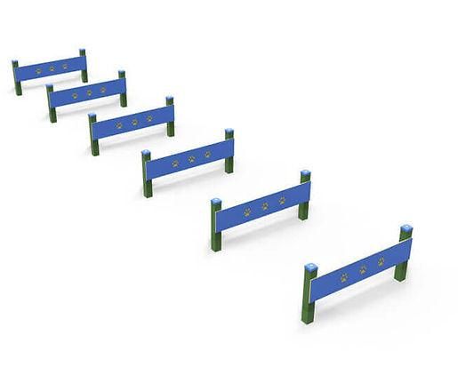 Obstacles Patte - AG 13 - Parcours de sauts pour chiens - 49 x 10 x 91 cm - Endurance et agilité_0