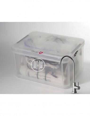 Osmoseur Premium Elixir + Robinet 1 voie - Osmodyn Premium avec dynamisation par double vortex en verre_0