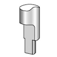 Outils plats pour gravure de lettres larges et surfaçage - plastique, bois, résines - Références et dimensions variées_0