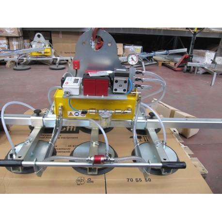 Palonnier à ventouses 6 ventouses Ø 310 mm - capacité 1000 kg - alimentation pneumatique, électrique ou à batterie_0