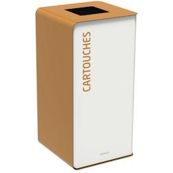 Rossignol - Borne de tri biodéchets 75L CUBATRI - support sac inox - marron métal 55375_0