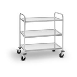 Royal Catering chariot de service en inox - 3 plateaux - 150 kg - 3000176368987_0