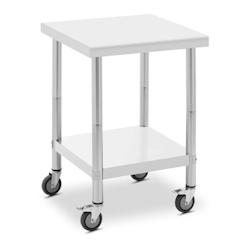 Table Inox  60x70cm -  Avec Roulettes - Equipementpro - SW-607R_0