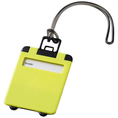 Étiquette à bagages Taggy 11989206 - avec cordelette gomme et étiquette d'identification en plastique ABS_0