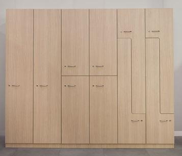 Vestiaires OXWOOD - Bois - Simple, Double, ou Double « L » - Modules 1 à 3 colonnes_0