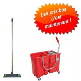 KIT SEAU PRESSE CLEVY + BALAI OLYMPIC COMPLET