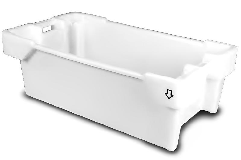 Bacs à poisson blanc 800mm - PEHD - Emboîtable à 180° - Lot de 800mm_0