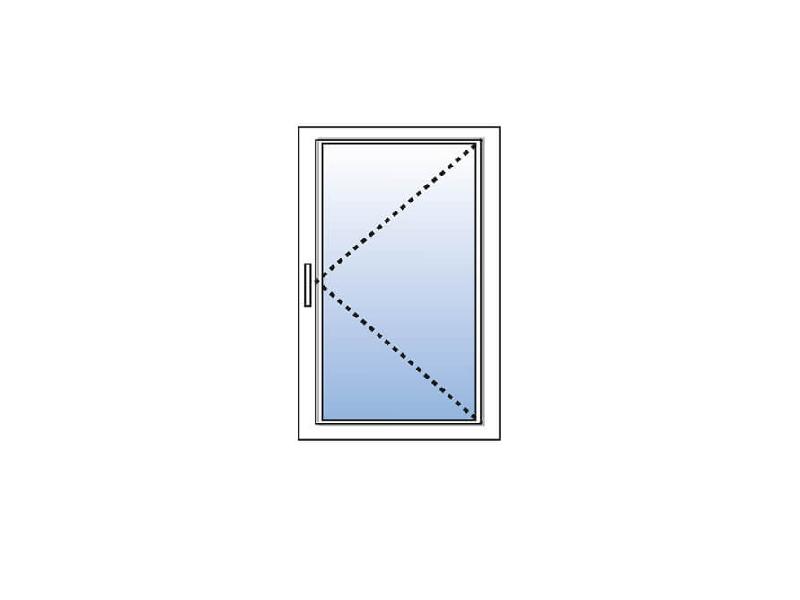 Fenêtre Aluminium 1 Vantail KAWNEER Tirant Droit Ouvrant à la Française Sur Mesure Référence: Fen Alu 1 vtl droit_0