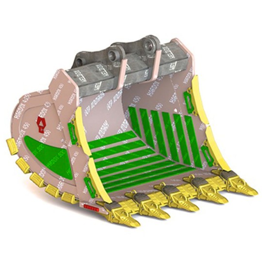 Godet carrière HDVX - ultra-renforcé pour pelles et mini-pelles - usage intensif en carrières et mines_0