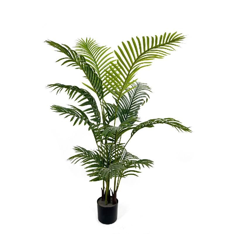 IvoQ Palmier Artificiel 150 cm – Plante Artificielle Tropicale – Plante d'Intérieur Sans Entretien – Aspect Réaliste - 8721335300239_0