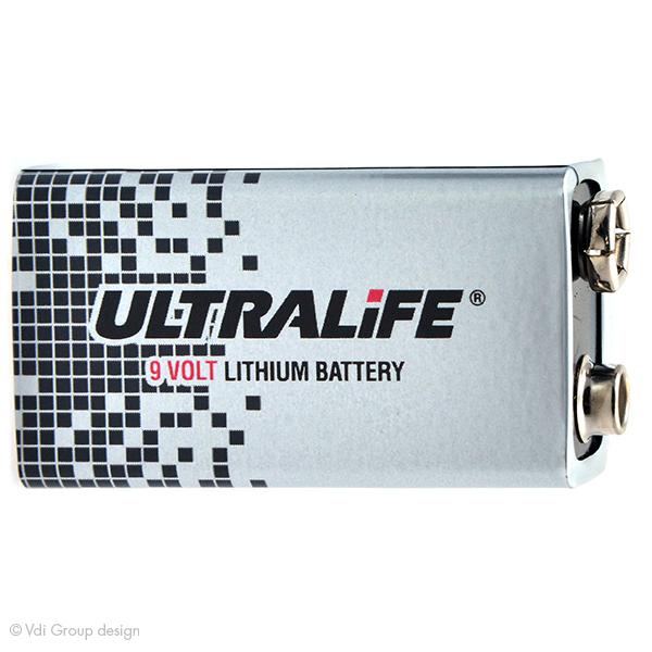 Pile lithium U9VLJPFP Ultralife 9V - 1.2Ah - Haute densité énergétique et longue durée_0