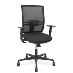 Piqueras y Crespo Silla Yunquera sincro malla negra bali negro brazo regulable. - noir multi-matériau 400SM840B840B10B68R65_0