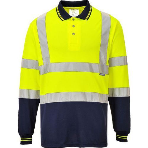 POLO HAUTE VISIBILITÉ MANCHES LONGUES S279 JAUNE M - PORTWEST