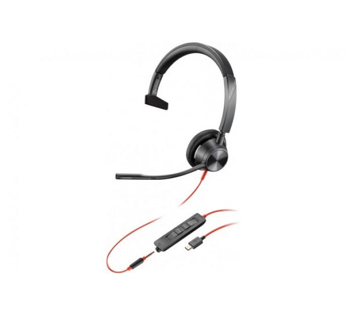 Poly Blackwire BW3315 - Casque USB-C + Jack 3.5 - 1 écouteur - Réf. 463316 - Confort et audio de qualité_0
