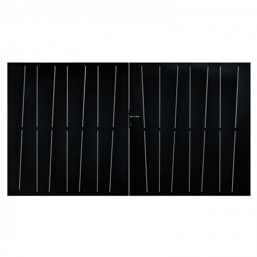 Portail - Portillon Oslo - Cadre tube 40x40x2 - Remplissage tôle de 2 - Livré avec accessoires_0