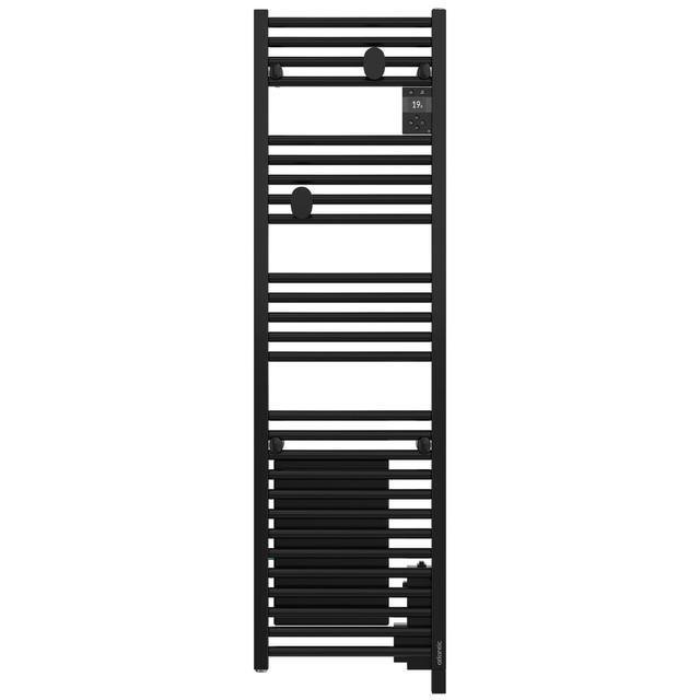 Radiateur sèche-serviettes connecté Doris étroit 300W Noir - Atlantic - 851293_0