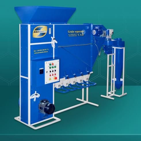Séparateur CAD-4 avec cyclone - Aéromeh - Pré-nettoyage jusqu'à 6 t/h - Haute précision et polyvalence_0