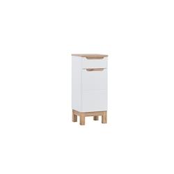 STELLAMEUBLES Meuble bas de rangement sur pied pour salle de bain BALI WHITE - 3667335108121_0