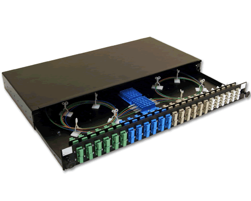 Tiroir coulissant 32 ports - 16 ports duplex SC monomode - Équipements pour fibres optiques_0