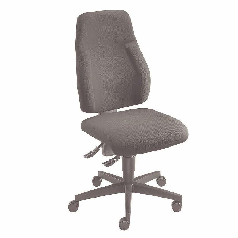 TOPSTAR SIÈGE DE BUREAU SIXTY TISSU REMBOURRÉ HAUTEUR AJUSTABLE À ROULETTES HAUTEUR DOSSIER 58 CM NOIR