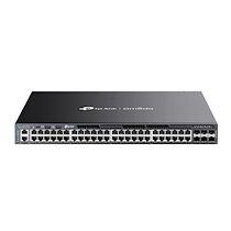 TP-Link Omada SG6654XHP commutateur réseau Géré L3 Gigabit Ethernet (10/100/1000) Connexion Ethernet, supportant l'alimentation via ce port (PoE) 1U Noir_0