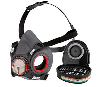 Bht333-0l5-800 - Masque Force™ 8 avec cartouches ABEK1 - JSP - Harnais 4 points réglable et ajustement facial efficace_0