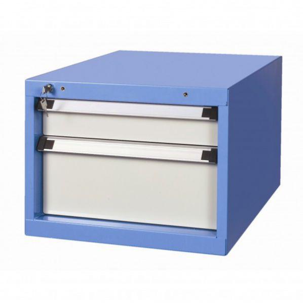 Bloc 2 tiroirs 100 et 200 mm - Pour établi d'atelier - Marque Rolléco_0