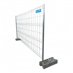 Clôture de chantier mobile grillagée 350 x 190 cm - cadre 2 - 14899 - Longueur 3500 mm - Hauteur 1900 mm_0