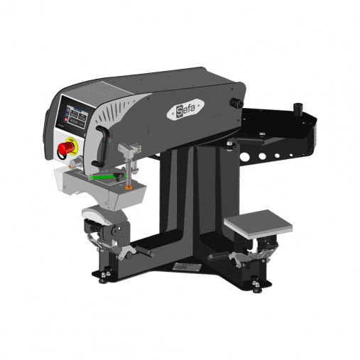 Duplex Mini Pro - Presse à chaud textile pneumatique SEFA - 55 kg / 121 lbs - Double plateaux rotatifs_0