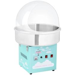 Helloshop26 - Kit machine à barbe à papa professionnel avec bulle 52 cm 1 200 watts turquoise 14_0009184 - 3000221499789_0