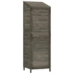 Helloshop26 - Remise de jardin 55 x 52 x 174,5 cm bois de sapin solide anthracite 02_0044052 - 3000219948923_0